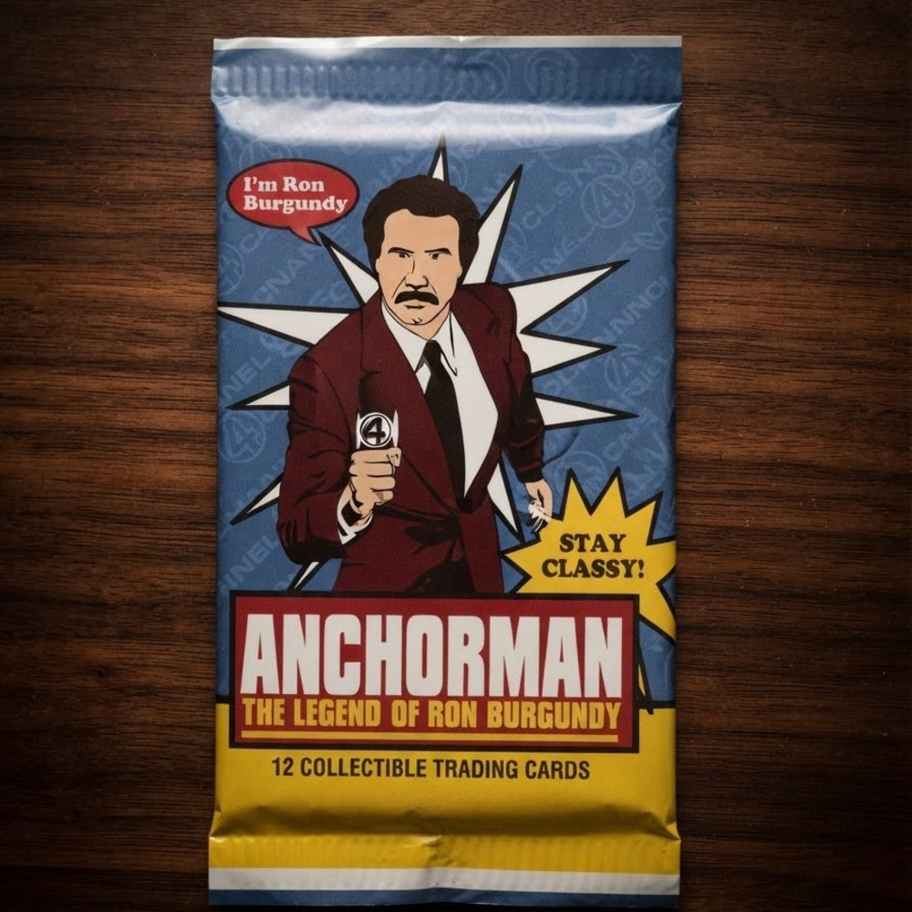 Ron Burgundy Collectible Trading Card Pack-12pk.